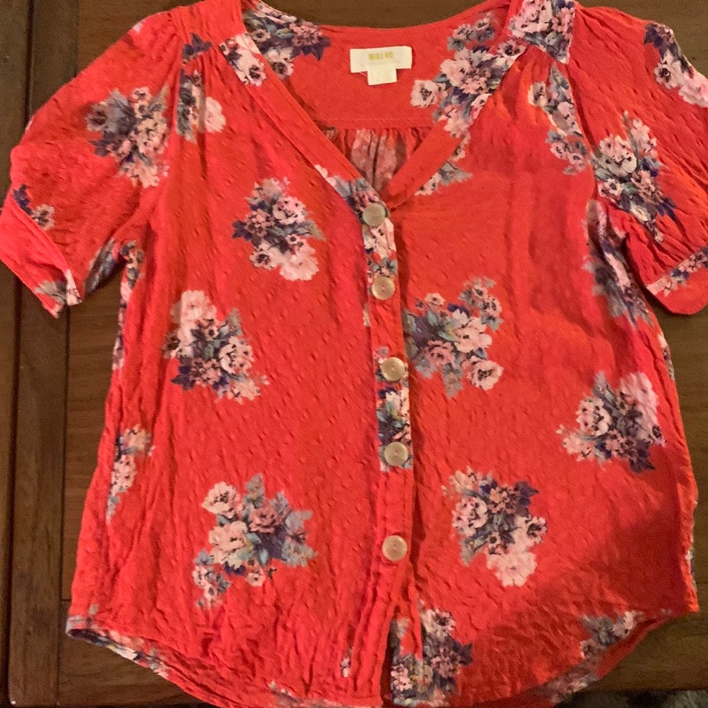 Red blouse